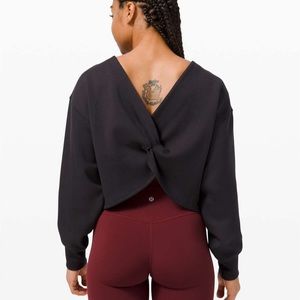 Twist back to front sweater lululemon